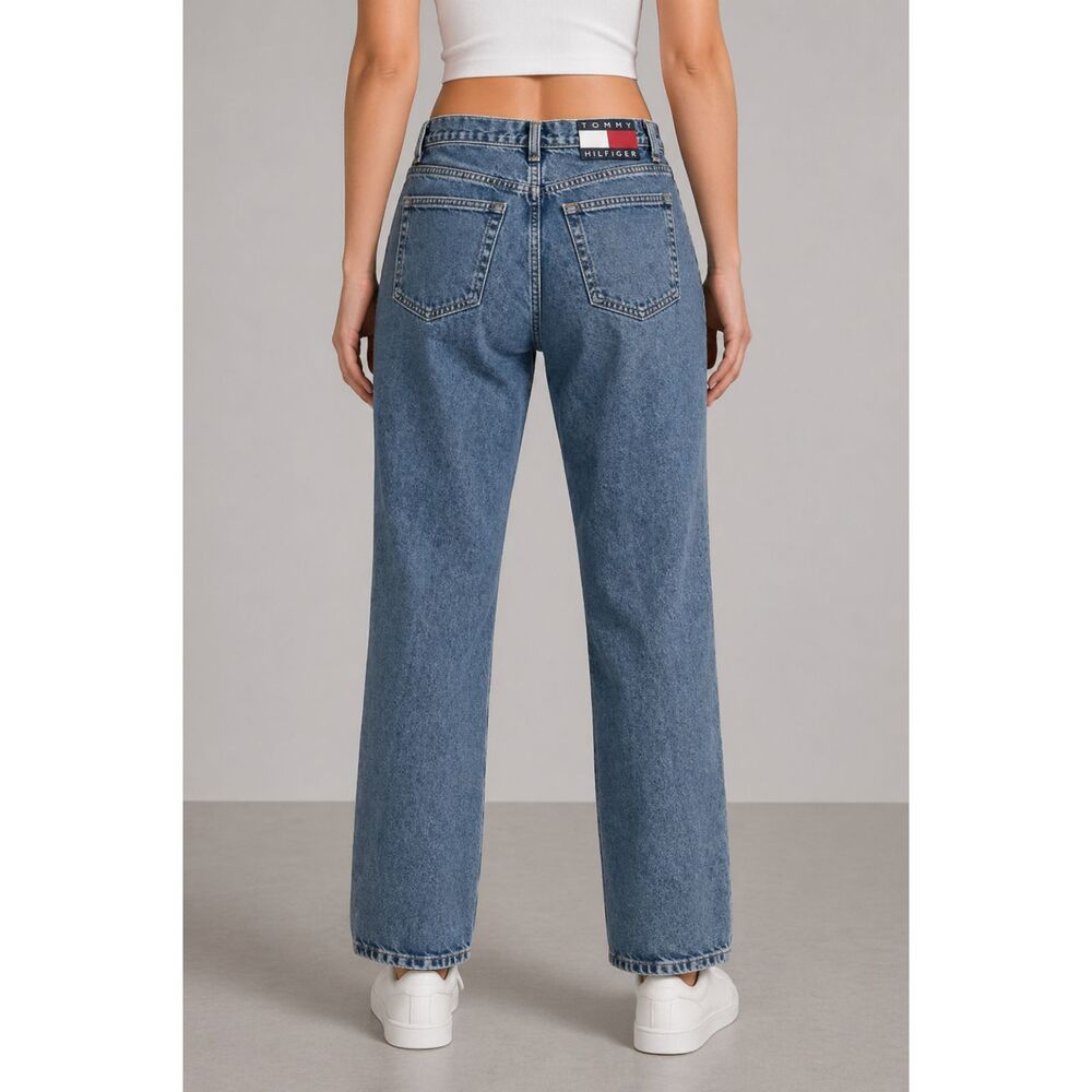 Tommy Hilfiger High Rise Jeans Large Back Patch 6